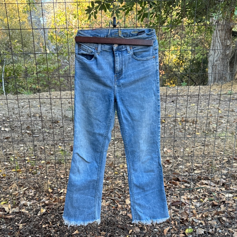 7 For All Mankind Light Blue Straight Leg Jeans